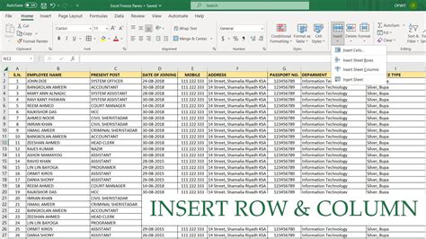 Excel in Tagalog.